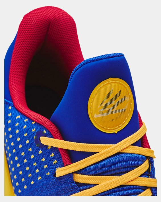 Unisex Curry 4 Low FloTro Basketball Shoes, Blue, pdpMainDesktop image number 5